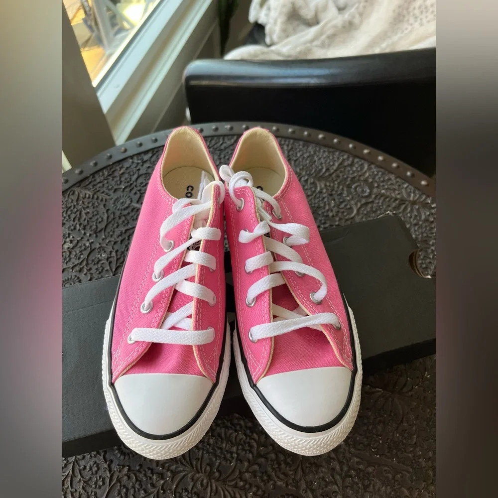 CONVERSE ALL STAR CHUCK TAYLOR CORE OX SNEAKERS PINK 2 YOUTH